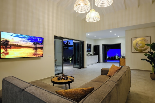 Maison, 2 chambres, fumeur, piscine privée | Salle de séjour
