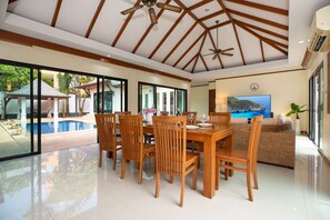 Living room - Balinese-Style 3BR Pool Villa Tina (Rawai)