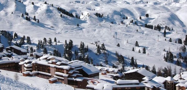 Experience the charm of a traditional mountain retreat, surrounded by ski trails and nestled among cozy chalet-style lodges.