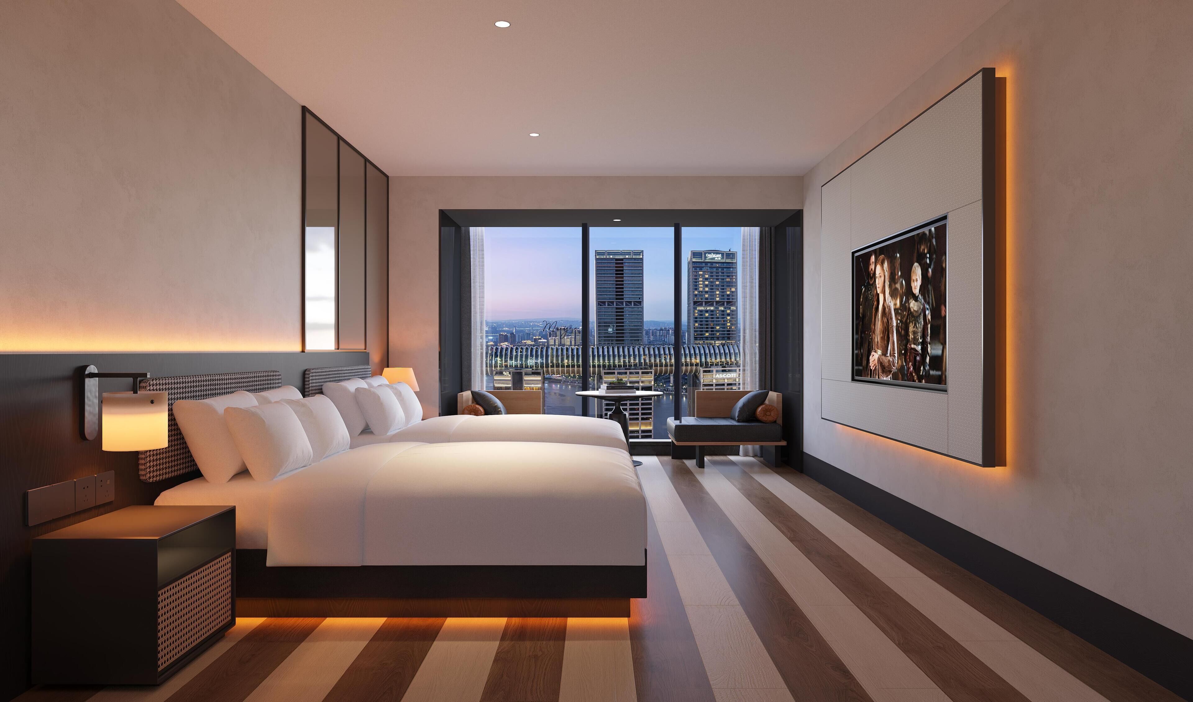 Ropa de cama de alta calidad, cubrecamas y colchones con pillow-top 