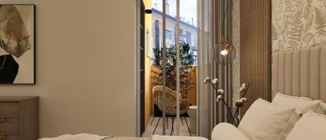 Luxury-Suite, eigenes Bad, Stadtblick