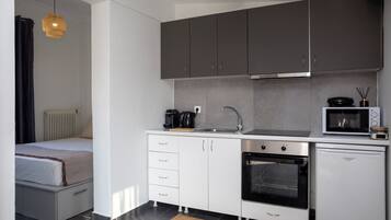 Loft standard, 1 cama Queen, para não fumantes | Cozinha privada | Máquina de café expresso, cafeteira/chaleira, chaleira elétrica