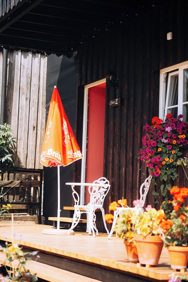 Standaard eenpersoonskamer | Terras