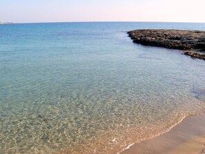 Vlak bij het strand