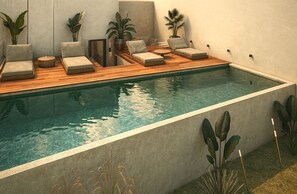 Seasonal outdoor pool