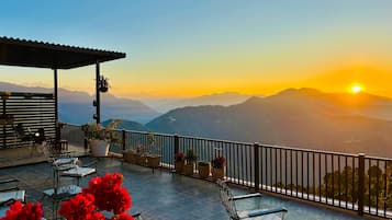 Suite Luxury, balcone | Area soggiorno