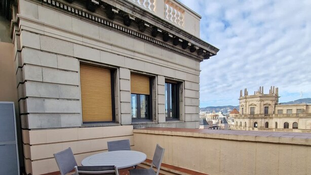 Apartment | High-speed internet - Gran Via Terrace - Central Studio With a Terrace (Barcelona)