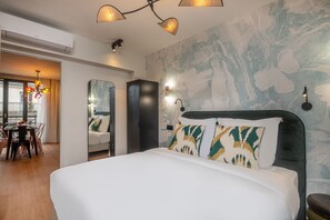 1 chambre, bureau, fer et planche Ă repasser, accĂšs au Wi-Fi (inclus)