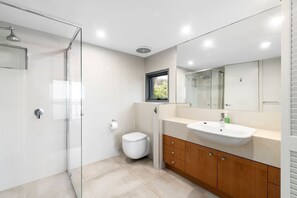 Shower, hair dryer