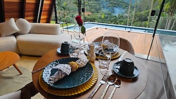 Cabana exclusivo, vista para a montanha | Cozinha americana privada