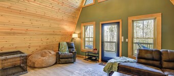Wytheville A-frame Cabin w/ Wraparound Deck