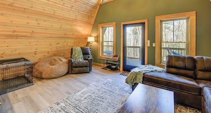Wytheville A-frame Cabin w/ Wraparound Deck