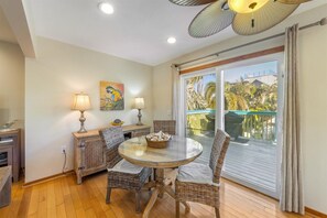 Dining - Sassy Seahorse: Heated pool, hot tub, ping pong, Foosball and pool table! (Anna Maria)