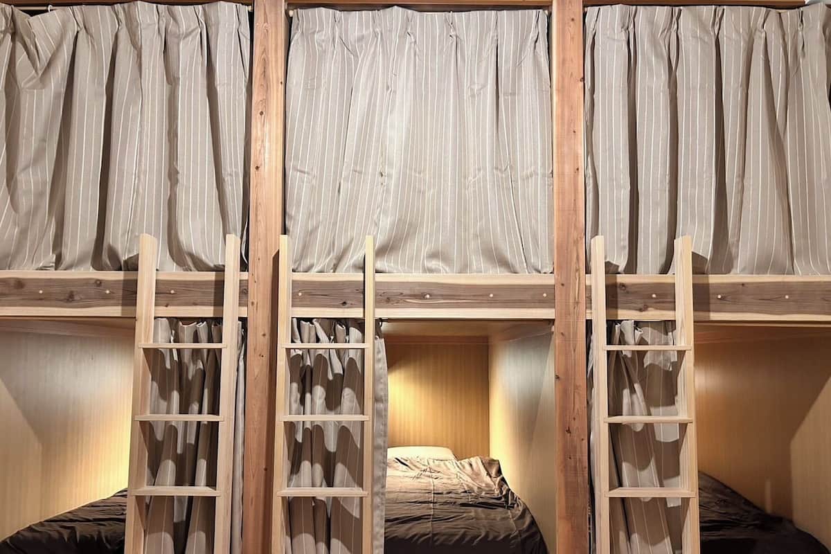 Basic Shared Dormitory | Minibar, in-room safe, desk, blackout drapes