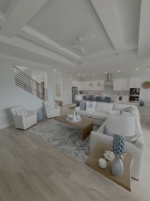 Casa, 6 habitaciones | Zona de estar | Una Smart TV