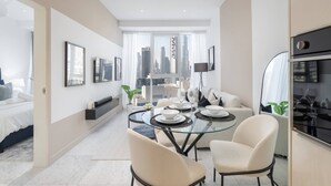 Apartment, 1 Bedroom, Accessible, Smoking | Dining room - Smart and Stylish Apartment With Beautiful Views of the Burj Khalifa Down Town! (Dubai)