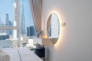 Apartment, 1 Bedroom, Accessible, Smoking | 2 bedrooms - Smart and Stylish Apartment With Beautiful Views of the Burj Khalifa Down Town! (Dubai)