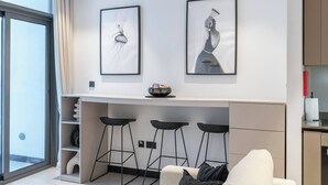 Apartment, 1 Bedroom, Accessible, Smoking | Dining room - Spacious 1bedroom, Burj Views, Infinity Pool & Jacuzzi (Dubai)