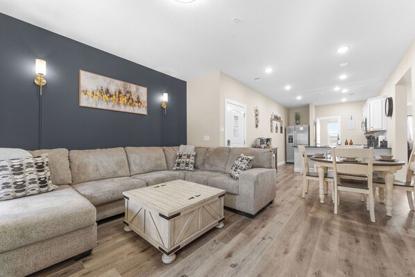 Smart-tv och eldstad