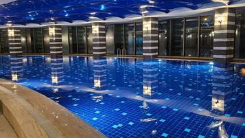 Indoor pool, outdoor pool