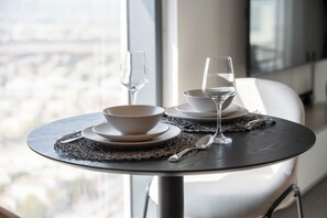Dining - Free housekeeping visits during your stay - StayShort - Sleek Studio in Jumeirah Village Triangle (JVT)