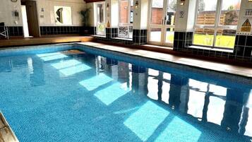 Indoor pool, a heated pool