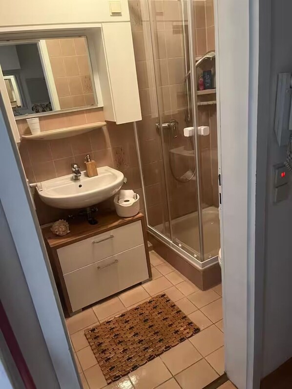 Haartrockner, Handtücher, Seife, Toilettenpapier