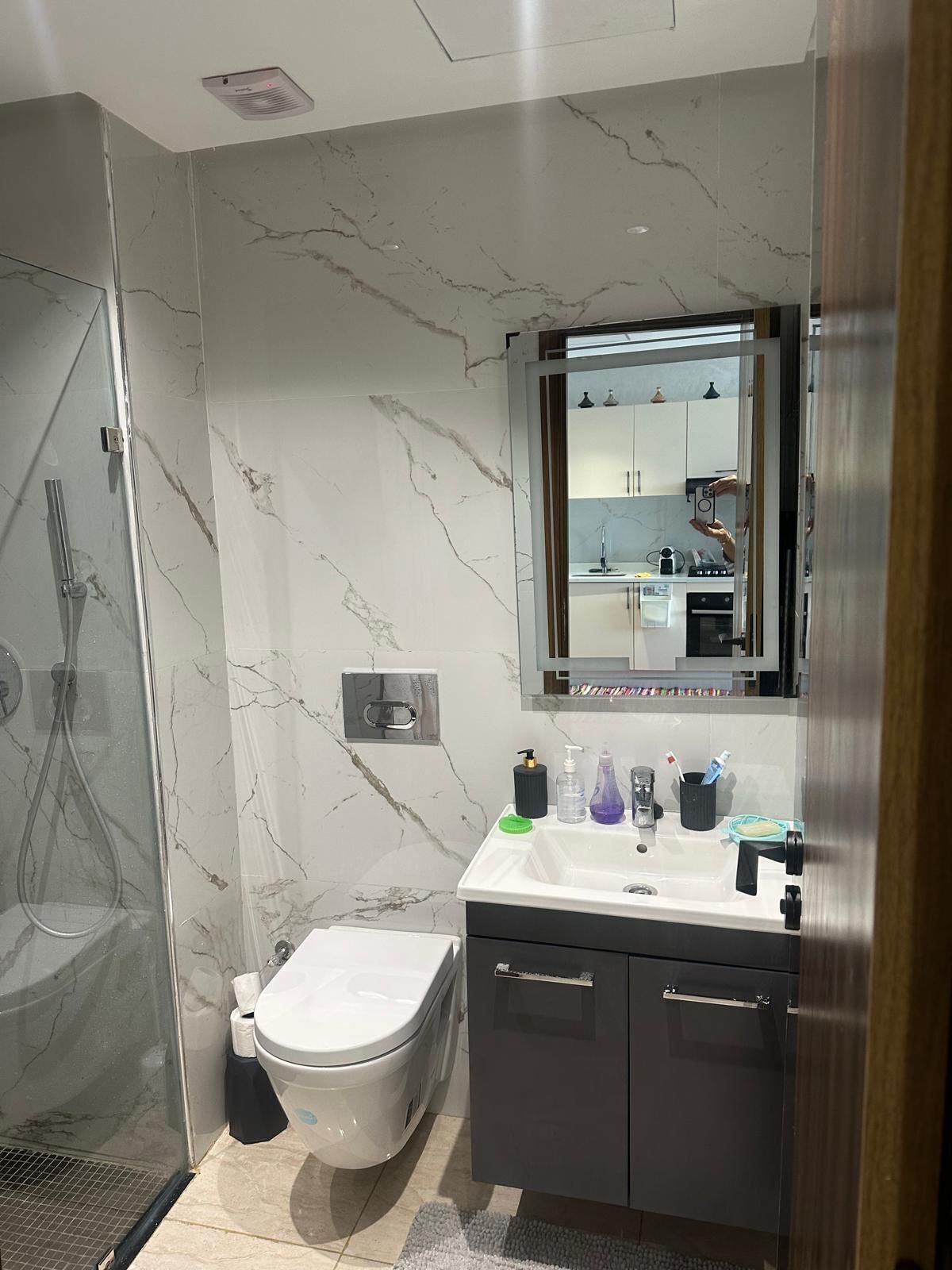 Towels, soap, toilet paper