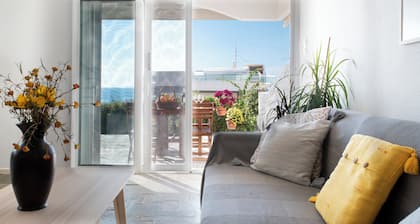 Sea View spacious apartment next to the Beach in Saronida, Athens Riviera