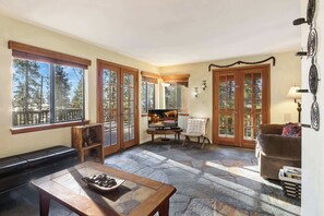 Fernseher, Kamin, DVD-Player, Arbeitsbereiche