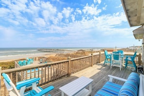 Property grounds - Sun Realty oceanfront home w/ pool & amazing views near restaurants & Pier! (Nags Head)