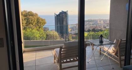 high-end sea view suite overlooking Monaco