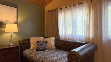 TV, fireplace, video games