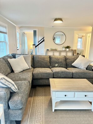 Smart TV, fireplace, books - 6 Richards Way - New Listing! East Sandwich Home with Hot Tub & Near Beach (Sandwich)