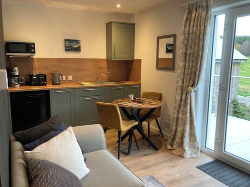 Beautiful garden apartment surrounded by woodland and fields.