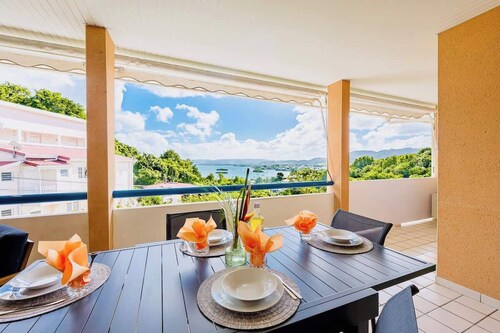 Maison Yole Bleue - Vue sur Les Trois Ilets