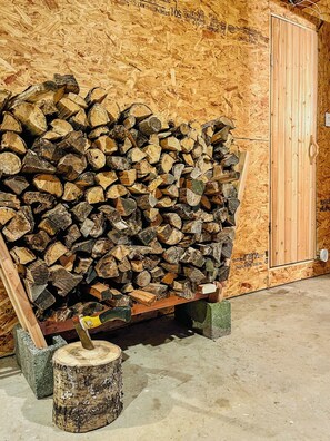 Interior - Lake Ariel Winter Getaway: KING Bed, Fireplace, Wood Burning Sauna, Skiing Views (Lake Ariel)