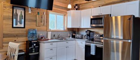 Microondas, horno y parrilla de estufa