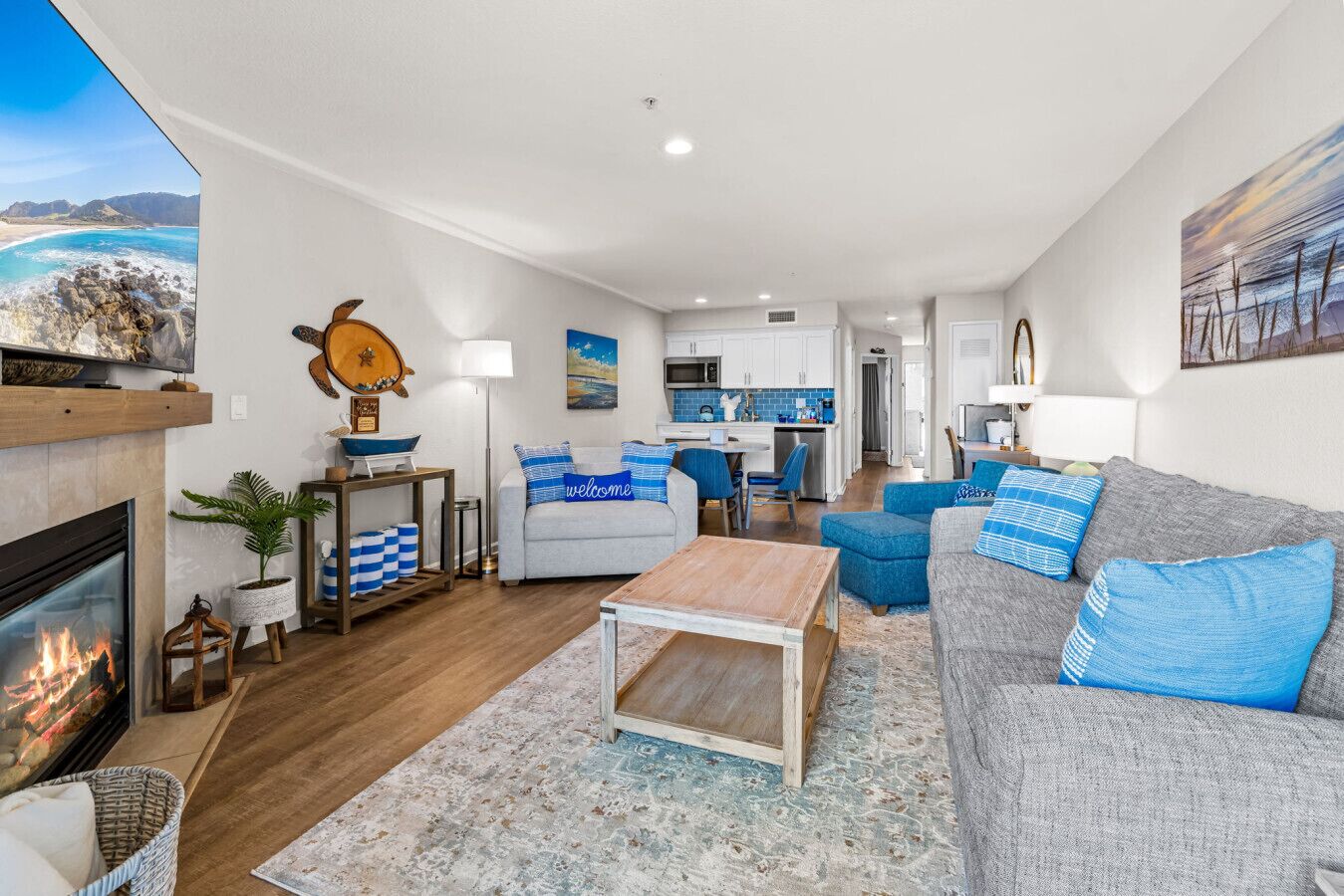 スマートテレビ、暖炉