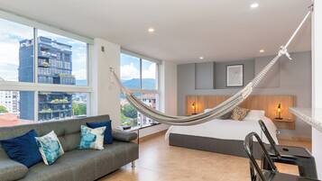 Studio | Living area | 43-inch Smart TV with digital channels