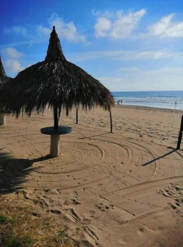 En la playa 