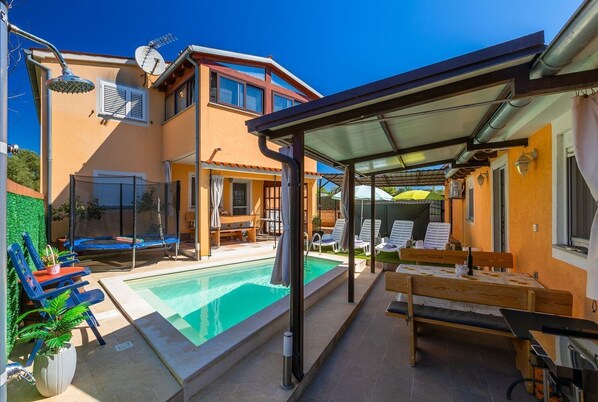 A heated pool