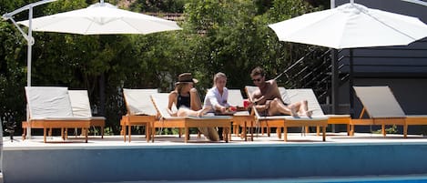 Indoor pool, outdoor pool