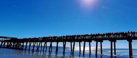 Na praia