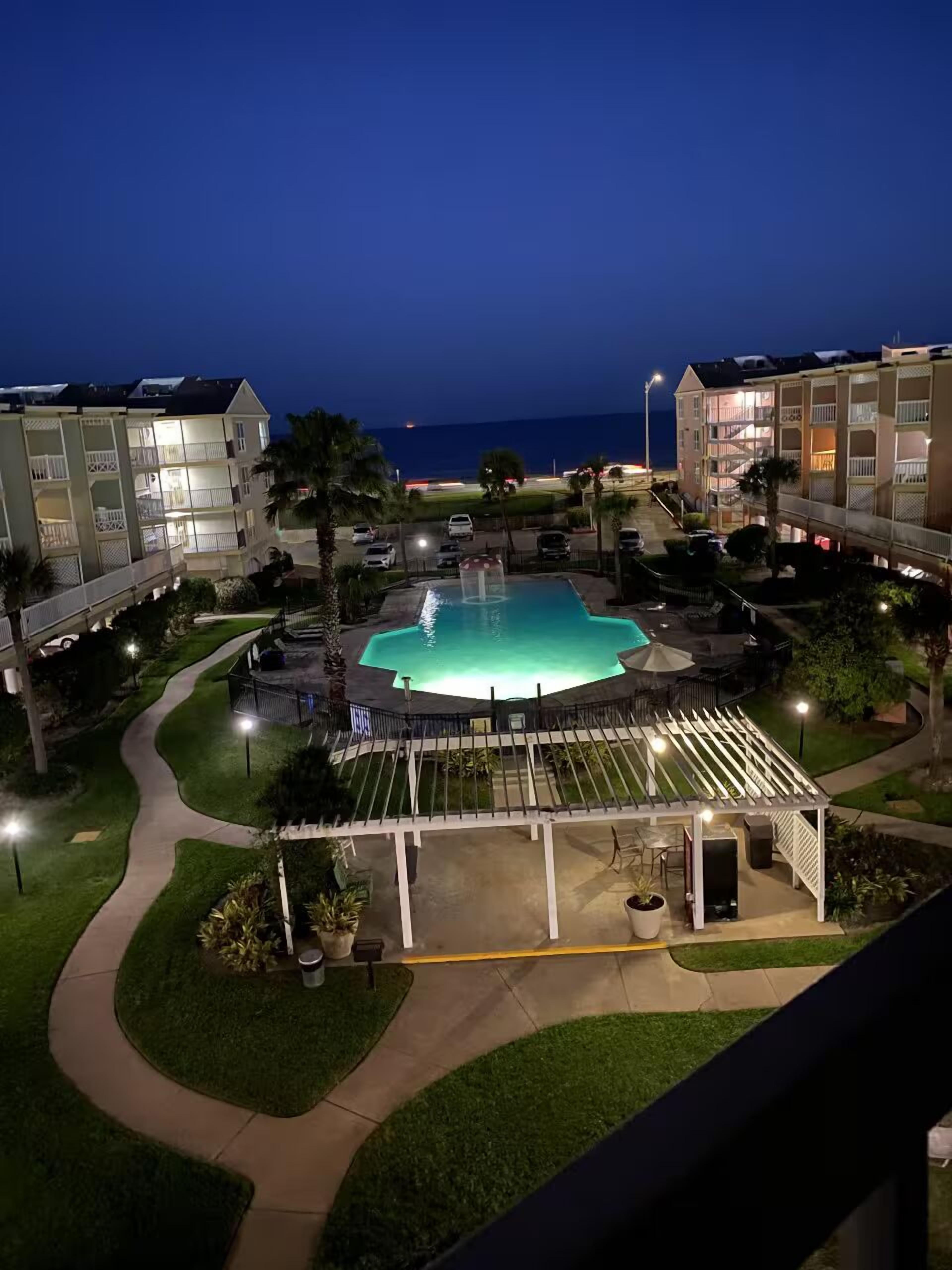 A heated pool