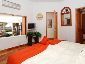 1 bedroom, desk, iron/ironing board, travel crib