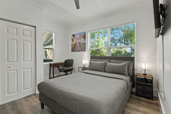 2 chambres, fer et planche à repasser, Wi-Fi, literie fournie