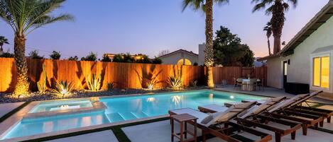 A heated pool