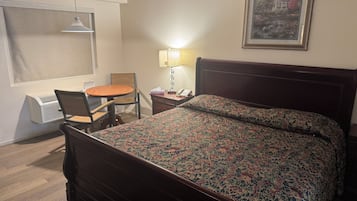 1 bedroom, desk, laptop workspace, iron/ironing board