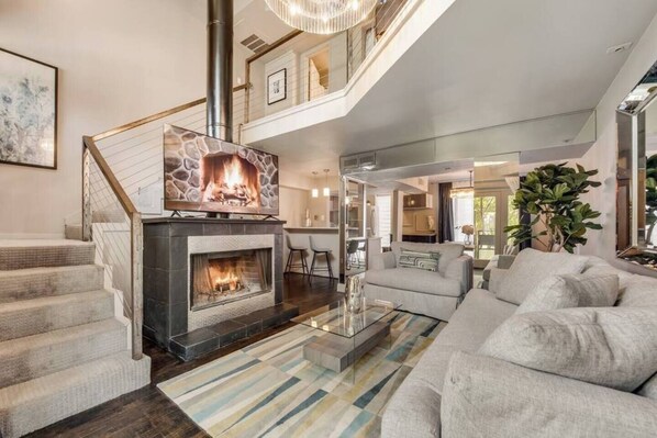 Smart TV, fireplace, offices